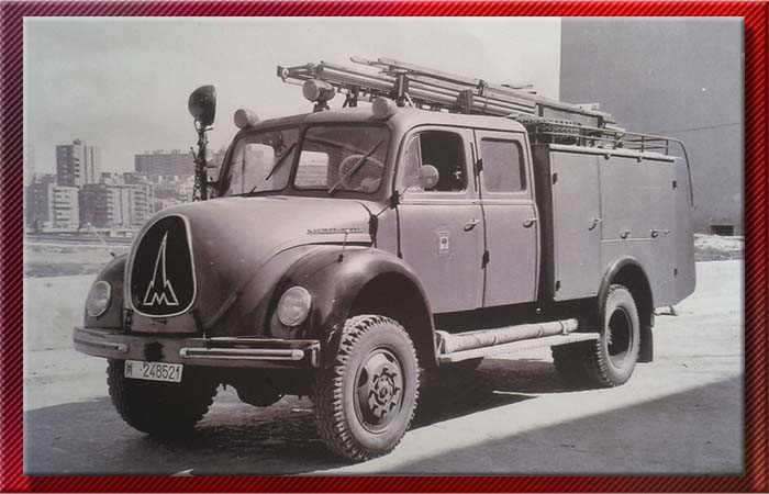 Magirus Deutz Mercurio Autobomba TLF16 - Año 1960